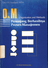 O & M (Organization And Methods Penunjang Berhasilnya Proses Manajemen)