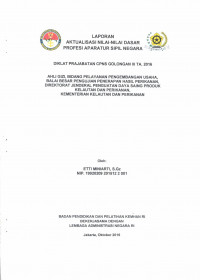 AHLI GIZI, BIDANG PELAYANAN PENGEMBANGAN USAHA, BALAI BESAR PENGUNJUNG PENERAPAN HASIL PERIKANAN DIREKTORAT JENDERAL PENGUATAN DAYA SAING PRODUK KELAUTAN DAN PERIKANAN, KEMENTRIAN KELAUTAN DAN PERIKANAN