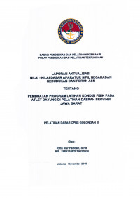 PEMBUATAN PROGRAM LATIHAN KONDISI FISIK PADA ATLET DAYUNG DI PELATIHAN DAERAH PROVINSI JAWA BARAT