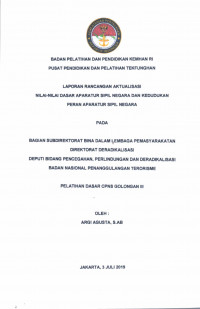 BAGIAN SUBDIREKTORAT BINA DALAM LEMBAGA PEMASYARAKATAN DIREKTORAT DERADIKALISASI DEPUTI BIDANG PENCEGAHAN, PERLINDUNGAN, DAN DERADIKALISASI BADAN NASIONAL PENGANGGULANGAN TERORISME