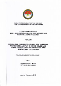 OPTIMALISASI CARA MENYUSUI YANG BAIK DAN BENAR MELALUI MEDIA LEAFLET DI RUANG BOUGENVILE RUMAH SAKIT DR. SUYOTO PUSAT REHABILITASI KEMENTERIAN PERTAHANAN