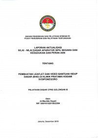 PEMBUATAN LEAFLET DAN VIDEO BANTUAN HIDUP DASAR (BHD) DI KLINIK PRATAMA KODAM  IV/DIPONEGORO