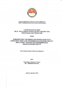 SUBDIREKTORAT INFORMASI DAN PENGOLAHAN DATA, DIREKTORAT RISET DAN PENGEMBANGAN EKONOMI KREATIF, DEPUTI RISET, EDUKASI DAN PENGEMBANGAN, BADAN EKONOMI KREATIF