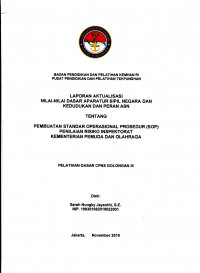 PEMBUATAN STANDAR OPERASIONAL PROSEDUR (SOP) PENILAIAN RISIKO INSPEKTORAT KEMENTERIAN PEMUDA DAN OLAHRAGA