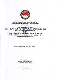 PUSAT TEKNOLOGI INFORMASI DAN KOMUNIKASI KEPANITERAAN DAN SEKRETARIAT JENDERAL MAHKAMAH KONSTITUSI