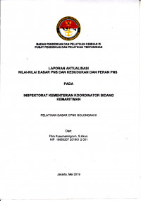 INSPEKTORAT KEMENTERIAN KOORDINATOR BIDANG KEMARITIMAN