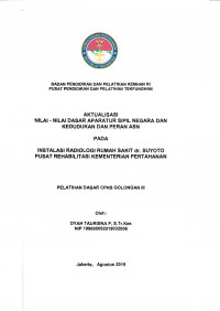 INSTALASI RADIOLOGI RUMAH SAKIT DR. SUYOTO PUSAT REHABILITASI PEMERINTAHAN PERTAHANAN