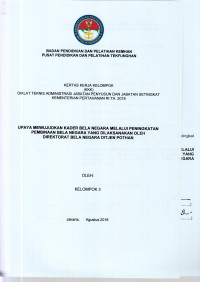 UPAYA MEWUJUDKAN KADER BELA NEGARA MELALUI PENINGKATAN PEMBINAAN BELA NEGARA YANG DILAKSAKAN OLEH DIREKTORAT BELA NEGARA DITJEN POTHAN