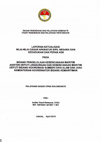 BIDANG PENGELOLAAN KEBENCANAAN MARITIM ASISTEN DEPUTI LINGKUNGAN DAN KEBENCANAAN MARITIM DEPUTI BIDANG KOORDINASI SUMBER DAYA ALAM DAN JASA KEMENTERIAN KOORDINATOR BIDANG KEMARITIMAN