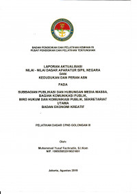 SUBBAGIAN PUBLIKASI DAN HUBUNGAN MEDIA MASSA, BAGIAN KOMUNIKASI PUBLIK BIRO HUKUM DAN KOMUNIKASI PUBLIK, SEKRETARIAT UTAMA BADAN EKONOMI KREATIF