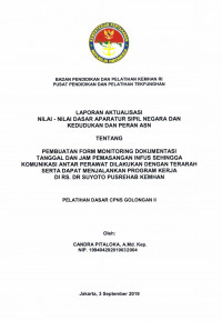 PEMBUATAN FORM MONITORING DOKUMENTASI TANGGAL DAN JAM PEMASANGAN INFUS SEHINGGA KOMUNIKASI ANTAR PERAWAT DILAKUKAN DENGAN TERARAH SERTA DAPAT MENJALANKAN PROGRAM KERJA DI RS. SUYOTO PUSREHAB KEMHAN