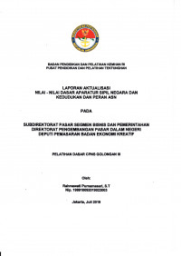 SUBDIREKTORAT PASAR SEGMEN BISNIS DAN PEMERINTAHAN DIREKTORAT PENGEMBANGAN PASAR DALAM NEGERI DEPUTI PEMASARAN BADAN EKONOMI KREATIF