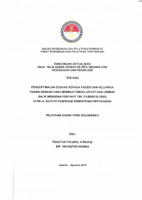 PENGOPTIMALAN EDUKASI KEPADA PASIEN DAN KELUARGA PASIEN DENGAN CARA MEMBUAT MEDIA LEFTLET DAN LEMBAR BALIK MENGENAI PENYAKIT TBC (TUBERCULOSIS) DI RS DR. SUYOTO PUSREHAB KEMHAN