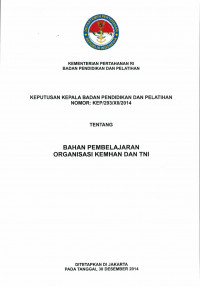 BAHAN PEMBELAJARAN ORGANISASI KEMHAN DAN TNI