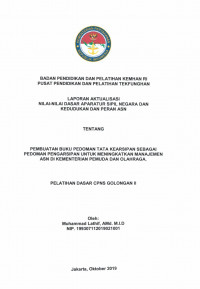 PEMBUATAN BUKU PEDOMAN TATA KEARSIPAN SEBAGAI PEDOMAN PENGARSIPAN UNTUK MENINGKATKAN MANAJEMEN ASN DI KEMENTERIAN PEMUDA DAN OLAHRAGA