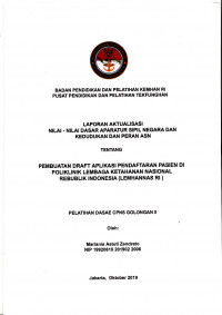 PEMBUATAN DRAFT APLIKASI PENDAFTARAN PASIEN DI POLIKLINIK LEMBAGA KETAHANAN NASIONAL REPUBLIK INDONESIA (LEMHANNAS RI)