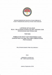 PEMBUATAN DRAFT SOP PENGIRIMAN HASIL EKSPERTISE DI KLINIK PRATAMA KEMENTERIAN PERTAHANAN