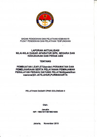 PEMBUATAN LEAFLET (BANDER) PERAWATAN DAN PEMELIHARAAN SERTA PELAYANAN PEMINJAMAN PERALATAN PERAHU DAYUNG PELATNAS (PELATIHAN NASIONAL) DI JATILUHUR, PURWAKARTA