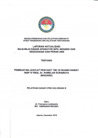 PEMBUATAN LEAFLET PENYAKIT TBC DI RUANG RAWAT INAP IV RSAL DR. RAMELAN SURABAYA (MAGANG)
