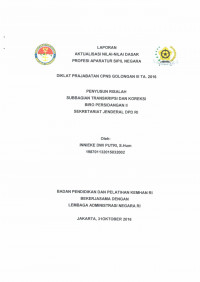 PENYUSUN RISALAH SUBBAGIAN TRANSKRIPSI DAN KOREKSI BIRO PERSIDANGAN II SEKRETARIAT JENDERAL DPD RI