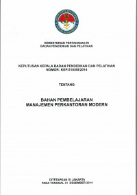 BAHAN PEMBELAJARAN MANAJEMEN PERKANTORAN MODERN