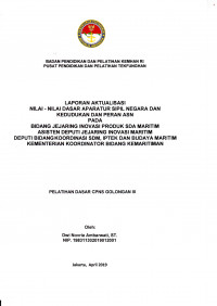 BIDANG JEJARING INOVASI PRODUK SDA MARITIM ASISTEN DEPUTI JEJARING INOVASI MARITIM DEPUTI BIDANG KOORDINASI SDM, IPTEK DAN BUDAYA MARITIM KEMENTERIAN KOORDINATOR BIDANG KE MARITIMAN