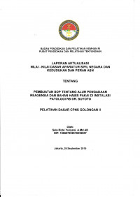 PEMBUATAN SOP TENTANG ALUR PENGADAAN REAGENSIA DAN BAHAN HABIS PAKAI DI INSTALASI PATOLOGI RS DR. SUYOTO