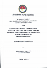 SUB DIREKTORAT PENGELOLAAN HAK KEKAYAAN INTELEKTUAL, DIREKTORAT FASILITASI HAK KEKAYAAN INTELEKTUAL, DEPUTI BIDANG FASILITASI HAK KE KAYAAN INTELEKTUAL DAN REGULASI BADAN EKONOMI KREATIF