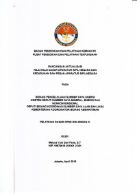 BIDANG PENGELOLAAN SUMBER DAYA ENERGI ASISTEN DEPUTI SUMBER DAYA MINERAL, ENERGI DAN NON KONVESIONAL DEPUTI BIDANG KOORDINASI SUMBER DAYA ALAM DAN JASA KEMENTERIAN KOORDINATOR BIDANG KEMARITIMAN